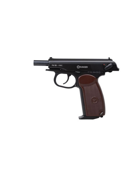 Wiatrówka pistolet ranger pm bb kwc kal. 4,5 bbs blow back 15 strz. full metal co2 (aakcmb440azb)