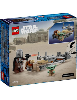 Lego star wars 75436 ścigacz mandaloriana i grogu 2