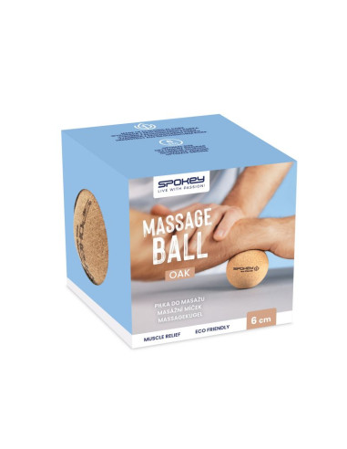 Piłeczka spokey do masażu korkowa oak
