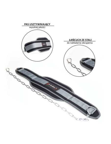 Pas obciążeniowy do ćwiczeń siłowych hms pst04