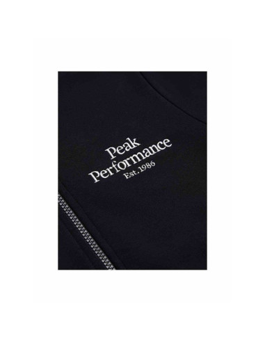 Bluza peak performance jr original zip hood czarny