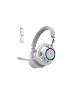 Otwarte słuchawki gamingowe bezprzewodowe havit fuxi-h8 (białe)