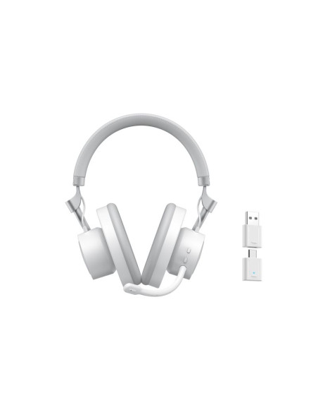 Otwarte słuchawki gamingowe bezprzewodowe havit fuxi-h8 (białe)