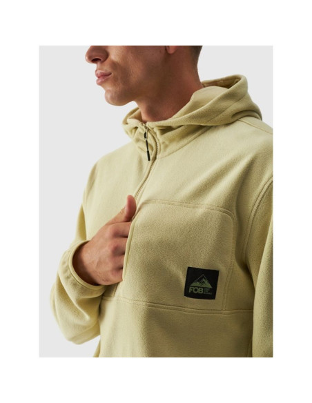 Polar z kapturem oversize męski 4f 4fwaw24tflem252-44s