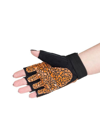 Rękawice na siłownię oragne/gray w hms rst03