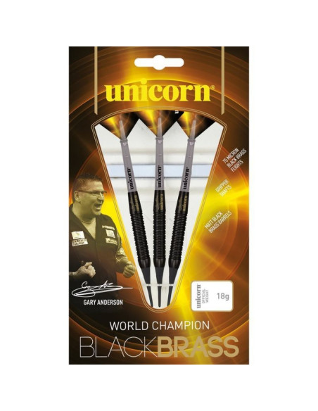 Rzutki soft tip unicorn black brass - gary anderson