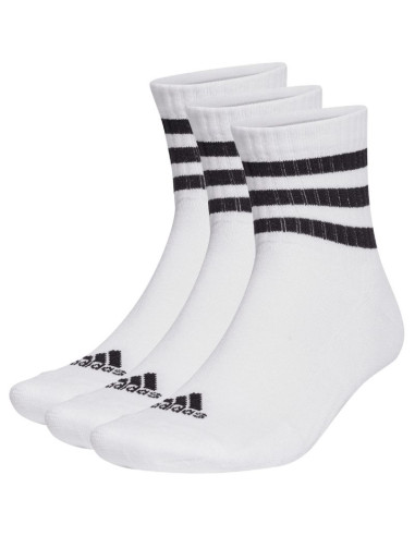 Skarpety adidas 3-stripes cushioned sportswear mid-cut socks 3p