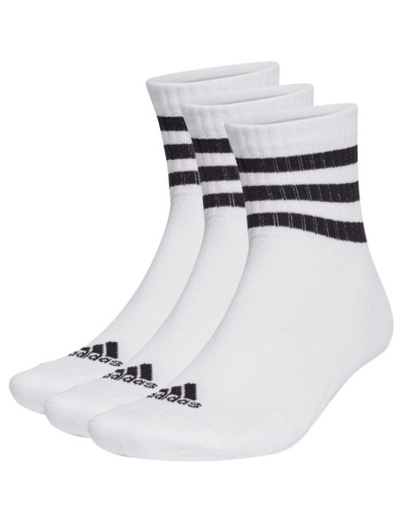Skarpety adidas 3-stripes cushioned sportswear mid-cut socks 3p