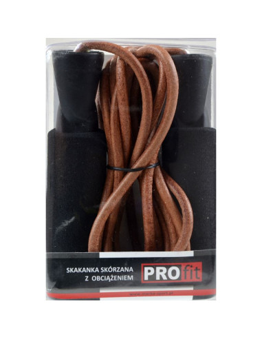 Skakanka skórzana z obciążeniem profit