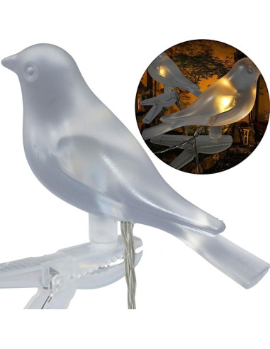 Lampa solarna girlanda ogrodowa party light ptaszki 5led