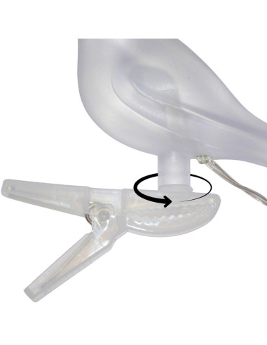 Lampa solarna girlanda ogrodowa party light ptaszki 5led