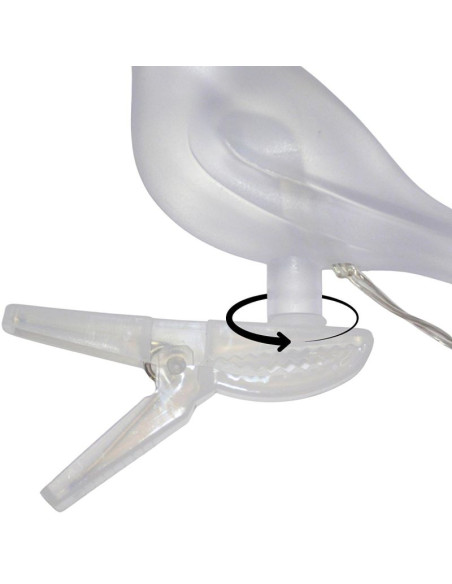 Lampa solarna girlanda ogrodowa party light ptaszki 5led