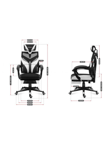 Fotel gamingowy huzaro combat 5.0 white