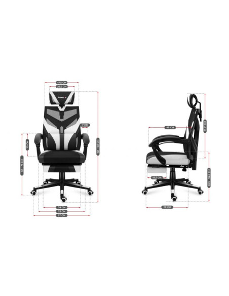 Fotel gamingowy huzaro combat 5.0 white