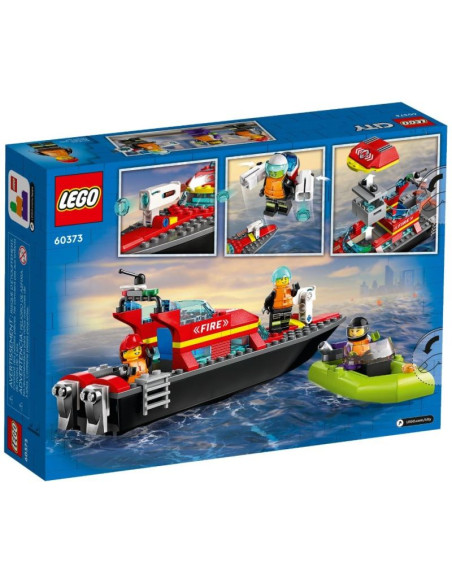 Lego city 60373 łódź strażacka