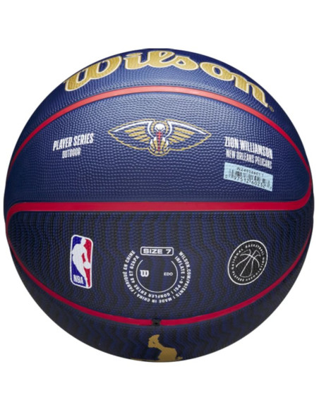 Piłka do koszykówki wilson nba player icon zion williamson outdoor ball