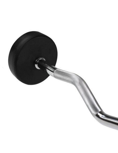 Sztanga/gryf stały łamany gumowany gsl-40 40 kg hms