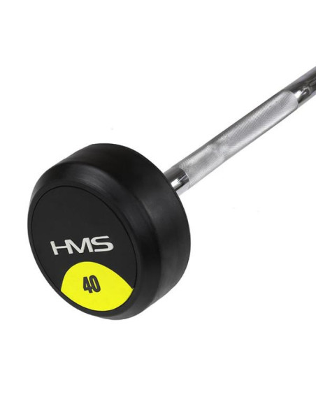 Sztanga/gryf stały łamany gumowany gsl-40 40 kg hms