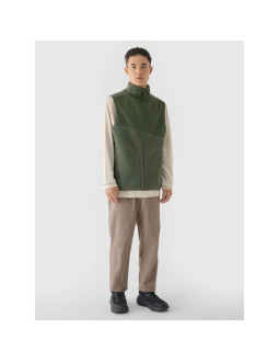 Bezrękawnik sherpa ze stójką męski 4f 4fraw24tvesm172-43s