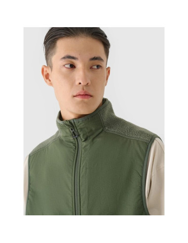 Bezrękawnik sherpa ze stójką męski 4f 4fraw24tvesm172-43s