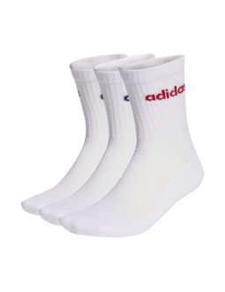 Skarpety adidas linear crew cushioned socks 3 pairs białe kd1716