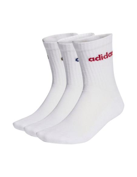 Skarpety adidas linear crew cushioned socks 3 pairs białe kd1716