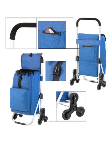 Wózek zakupowy do pokonywania schodów premium cruiser 650063