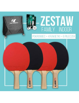 Cornilleau zestaw family pack indoor 2