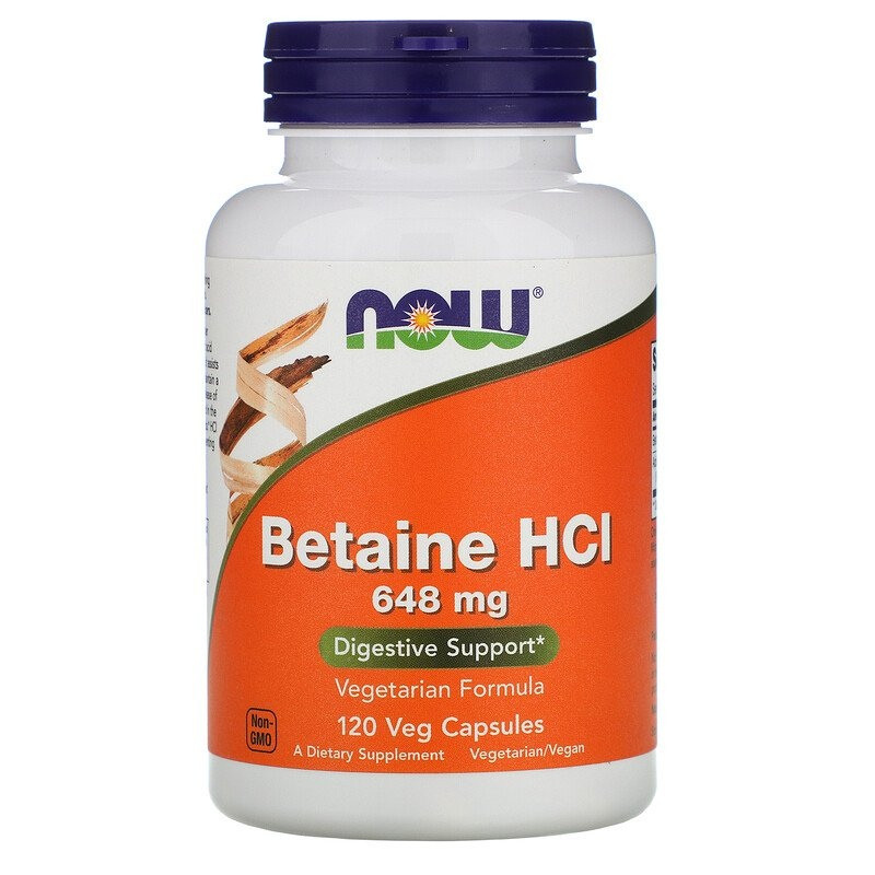 Betaine HCl 648 mg (120 kaps.)