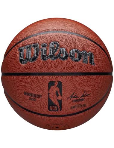 Piłka do koszykówki wilson nba authentic city chicago ball