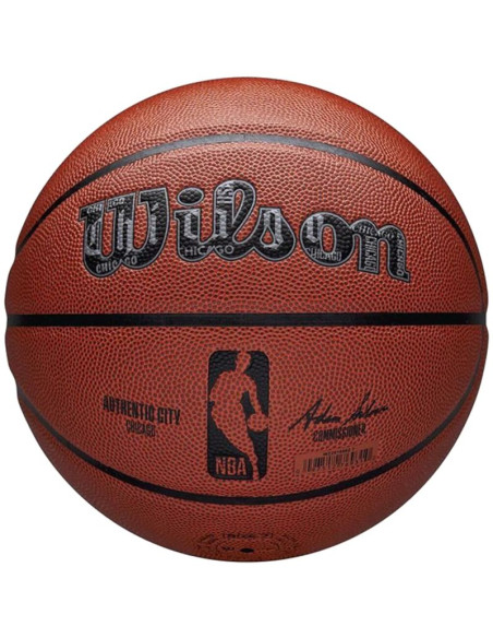 Piłka do koszykówki wilson nba authentic city chicago ball
