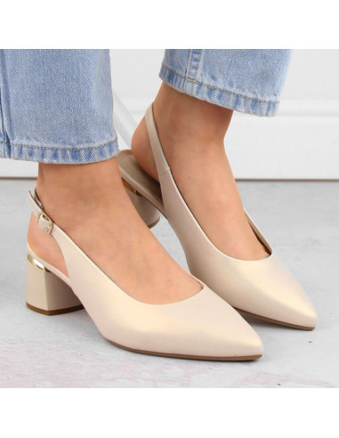 Sandały eleganckie pełne sergio leone w sk439