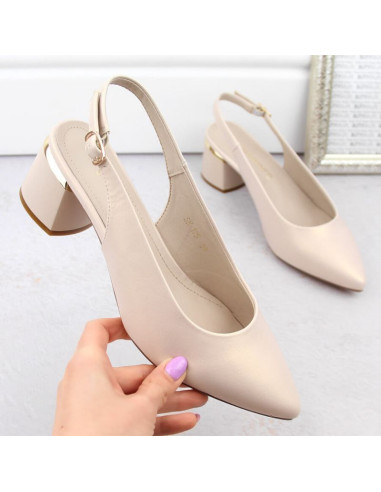 Sandały eleganckie pełne sergio leone w sk439