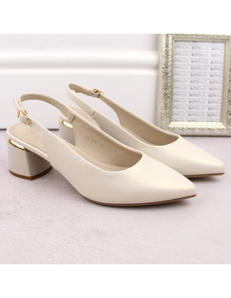 Sandały eleganckie pełne sergio leone w sk439