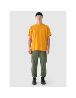 T-shirt oversize z nadrukiem męski 4f 4fraw24ttshm2578-70s 2