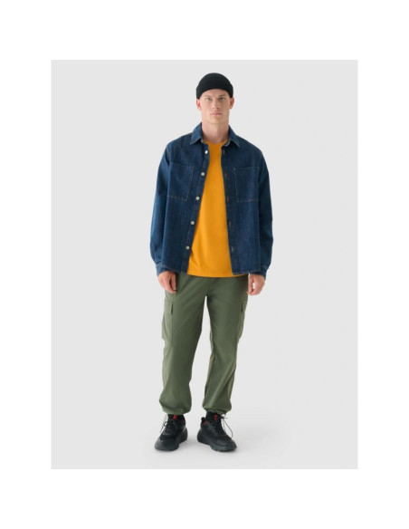 T-shirt oversize z nadrukiem męski 4f 4fraw24ttshm2578-70s