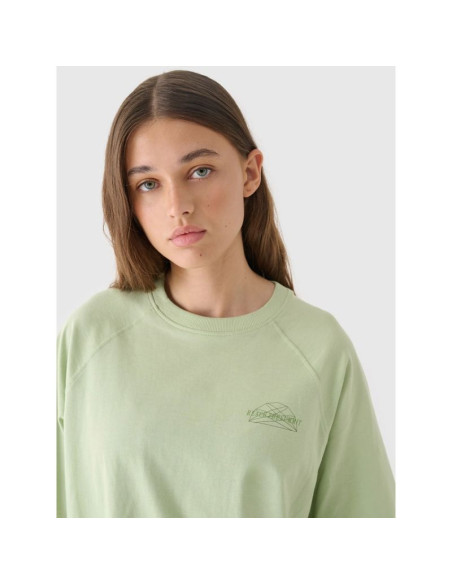 T-shirt oversize z nadrukiem damski 4f 4fraw24ttshf2583-43s