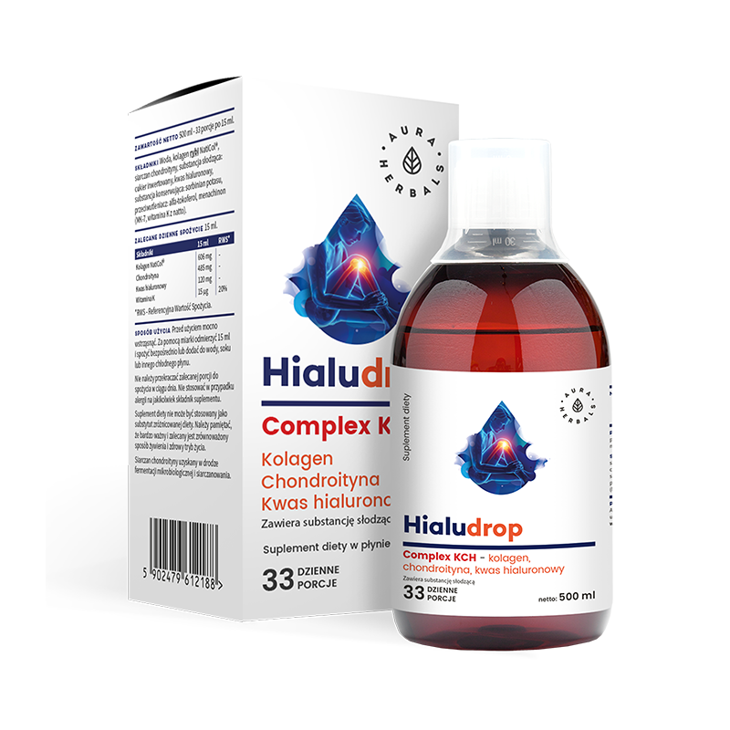 Hialudrop Complex KCH - Kolagen, Chondroityna, Kwas Hialuronowy (500 ml)