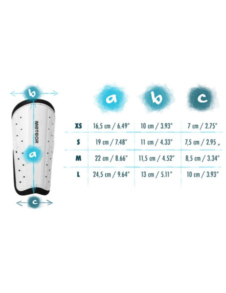 Ochraniacze piłkarskie meteor 20065-20068