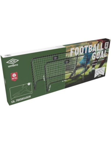Bramka umbro do piłki nożnej z siatką 2szt. 78x56x45 cm 268828