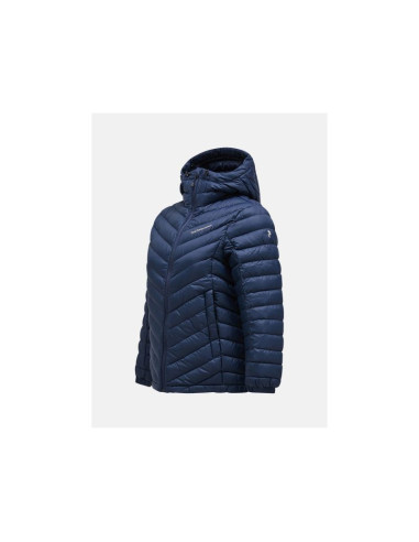 Kurtka puchowa peak performance w frost down hood jacket granatowy