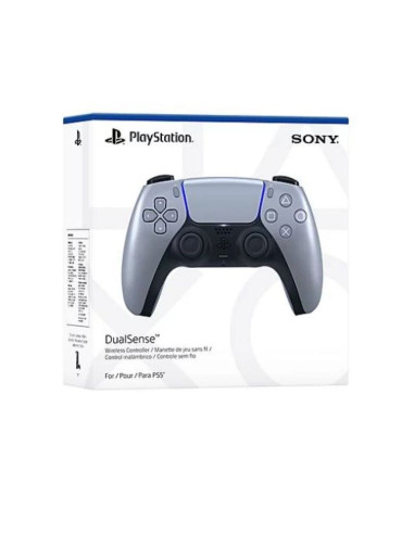 Kontroler bezprzewodowy sony playstation 5 dualsense – srebrny