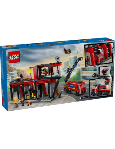 Lego city 60414 remiza strażacka z wozem strażackim