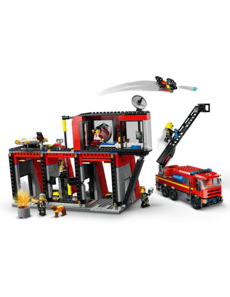 Lego city 60414 remiza strażacka z wozem strażackim