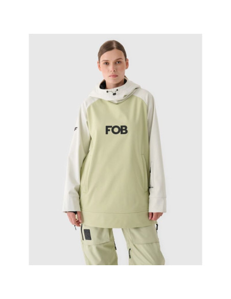 Bluza snowboardowa z softshellu membrana 5000 damska 4f 4fwaw24tsoff289-44s