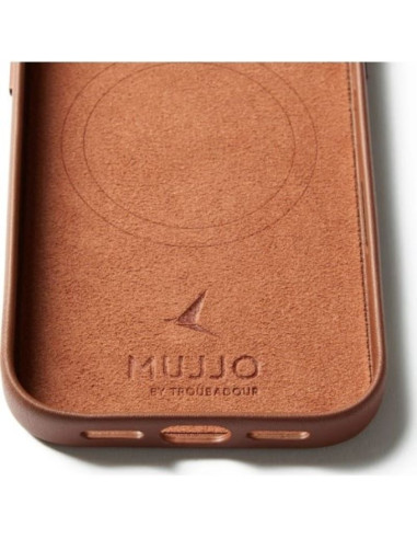 Etui skórzane do iphone 17 pro tan mujjo