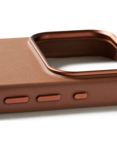 Etui skórzane do iphone 17 pro tan mujjo