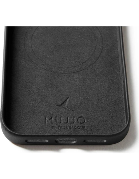 Etui skórzane do iphone 17 pro max black mujjo