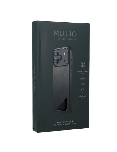 Etui skórzane do iphone 17 pro max black mujjo