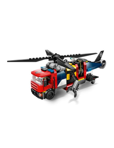 Lego city 60462 zestaw z helikopterem, wozem strażackim i łodzią podwodną